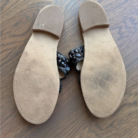 Jack Rogers Sandals black bohemian boho cottagecore size 10 - Picture 4 of 5